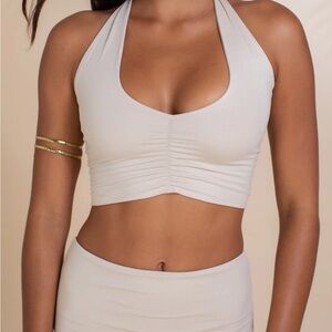 Nalu Three Way Top in Nude Small